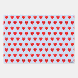 Love Heart Inpakpapier Vel