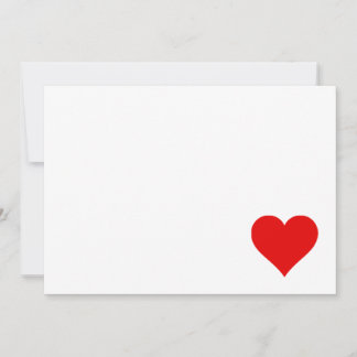 Love - Heart Invitation Card Kaart