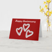 Love Heart Jubileum Kaart (Gele Bloem)