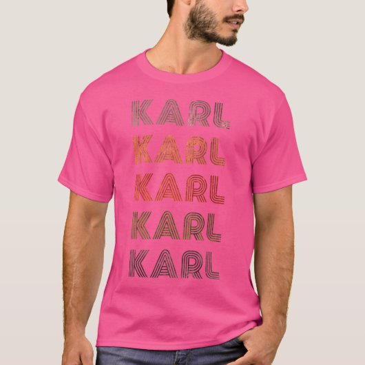 Love Heart Karl GrungeBlack Karl T-shirt (Voorkant)