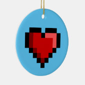 Love Heart Keramisch Ornament (Rechts)