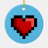 Love Heart Keramisch Ornament (Voorkant)