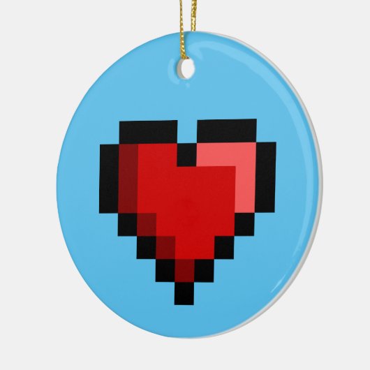 Love Heart Keramisch Ornament (Links)