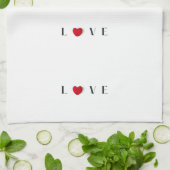 Love Heart Keuken Handdoek (Gevouwen)
