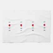 Love Heart Keuken Handdoek (Horizontaal)