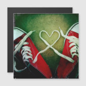 Love Heart Laces y2k – Rode Sneaker Grunge (Voorkant / Achterkant)