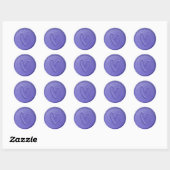 Love Heart Lavender Wax Seal Sticker (Vel)