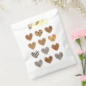 Love Heart Leopard Schattigee Valentijnsdag Bedankzakje (Gezegeld)