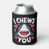 Love Heart Leopard Schattigee Valentijnsdag Blikjeskoeler (Blikje Voorkant)