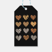 Love Heart Leopard Schattigee Valentijnsdag Cadeaulabel (Achterkant)