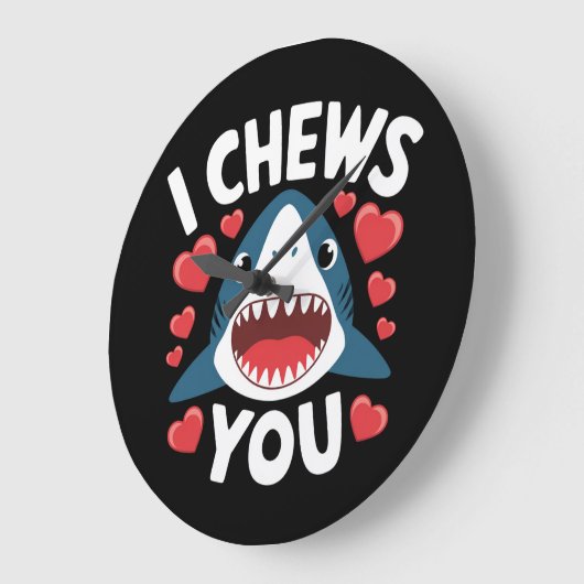 Love Heart Leopard Schattigee Valentijnsdag Grote Klok (Hoek)