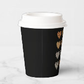 Love Heart Leopard Schattigee Valentijnsdag Papieren Bekers (Rechts)