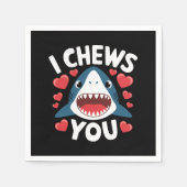 Love Heart Leopard Schattigee Valentijnsdag Servet (Voorkant)