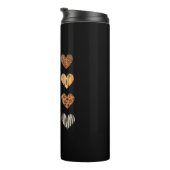 Love Heart Leopard Schattigee Valentijnsdag Thermosbeker (Geroteerd rechts)