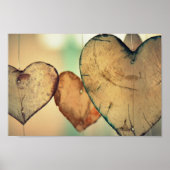 Love Heart Logs Poster (Voorkant)