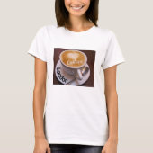Love Heart London Cappuccino Coffee Cup Mok Tshirt (Voorkant)