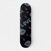 Love Heart Modern Pattern Persoonlijk Skateboard (Voorkant)