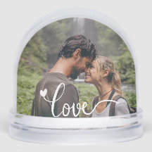 Love Heart Modern Script Photo