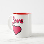 Love Heart Mok (Voorkant links)
