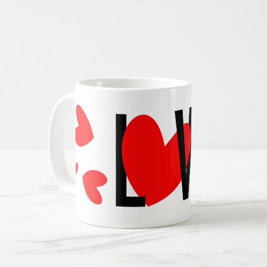 Love Heart Mok (Voorkant links)