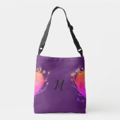 Love Heart Monogram All-Over-Print Cross Body Tas (Achterkant)