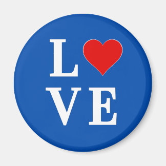 LOVE Heart Navy Blue Magneet