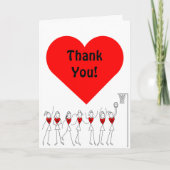 Love Heart Netball Bedankt (Voorkant)