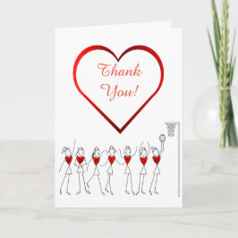 Love Heart Netball Bedankt