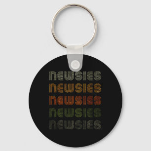 Love Heart Newsies T-shirt Grunge Style Zwart Sleutelhanger