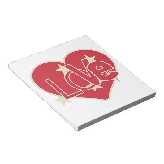 LOVE HEART NOTITIEBLOK (Schuin)