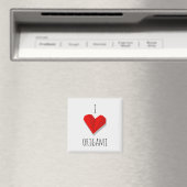 Love Heart Origami Vector Illustratie Magnet (Insitu (Vaatwasser))