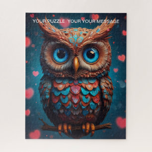 Love Heart Owl Legpuzzel