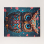 Love Heart Owl Legpuzzel (Horizontaal)