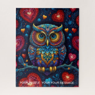Love Heart Owl Legpuzzel