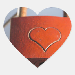 Love Heart Padlock Hart Sticker