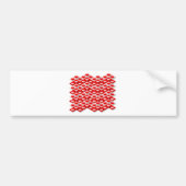 Love Heart Pattern Bumpersticker (Voorkant)
