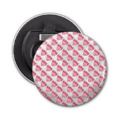 Love Heart Pattern Button Flesopener (Voorkant)