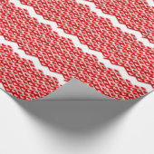 Love Heart Pattern Cadeaupapier (Hoek)