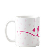 "Love" Heart Pattern Coffee Mug