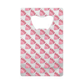 Love Heart Pattern Creditkaart Flessenopener (Achterkant)