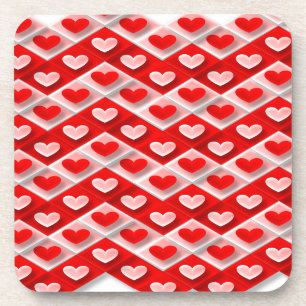 Love Heart Pattern Drankjes Onderzetter