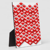 Love Heart Pattern Fotoplaat (Zijkant)