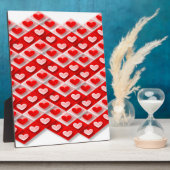 Love Heart Pattern Fotoplaat (Zijkant)