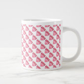 Love Heart Pattern Grote Koffiekop (Rechts)