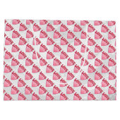 Love Heart Pattern Large Cadeautasje (Achterkant)