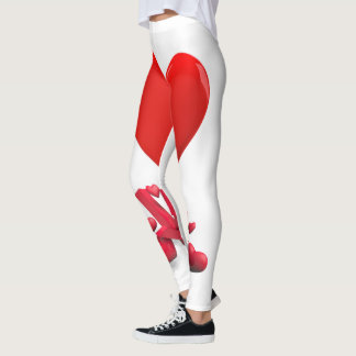 Love Heart Pattern | Legging van de romantische Va