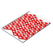 Love Heart Pattern Notitieboek (Linkerzijde)