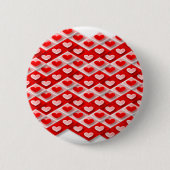 Love Heart Pattern Ronde Button 5,7 Cm (Voorkant)
