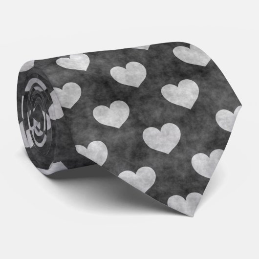 Love Heart Pattern SweeLieverd Stropdas (Opgerold)