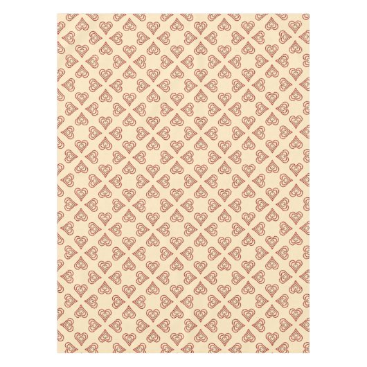 Love Heart Pattern Tafelkleed (Voorkant)